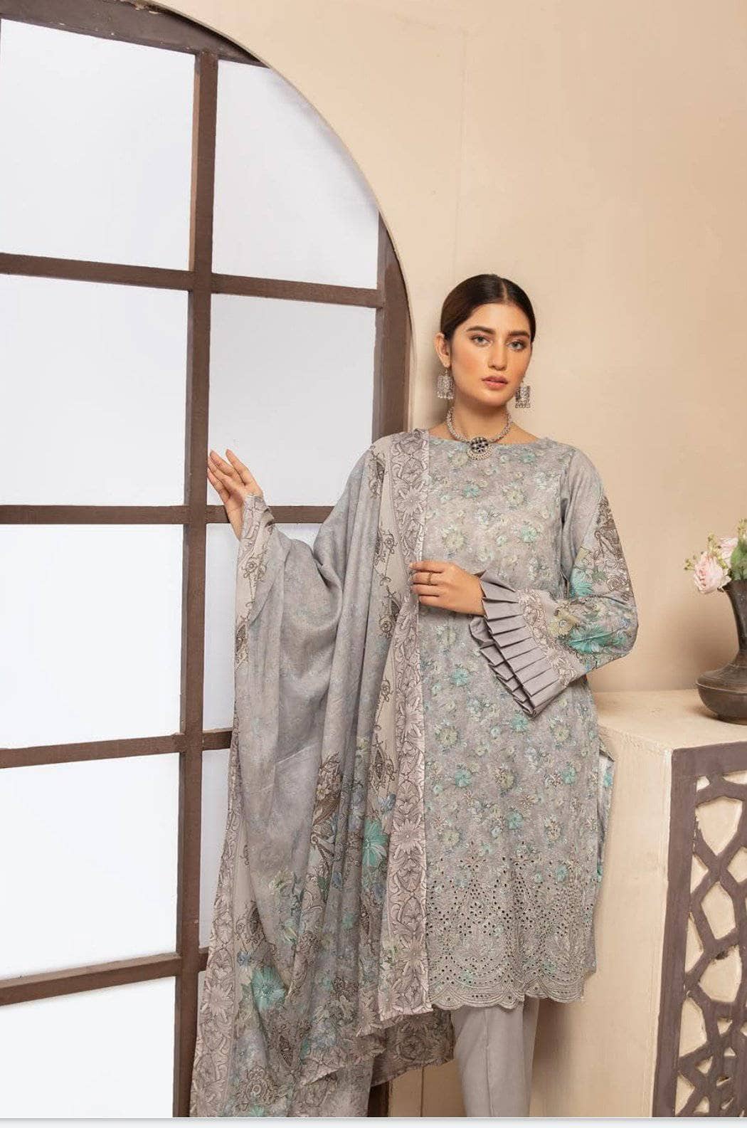 img_guzel_chikankari_embroidered_lawn_with_, Makhmal_Lawn_dupatta_awwal_boutique