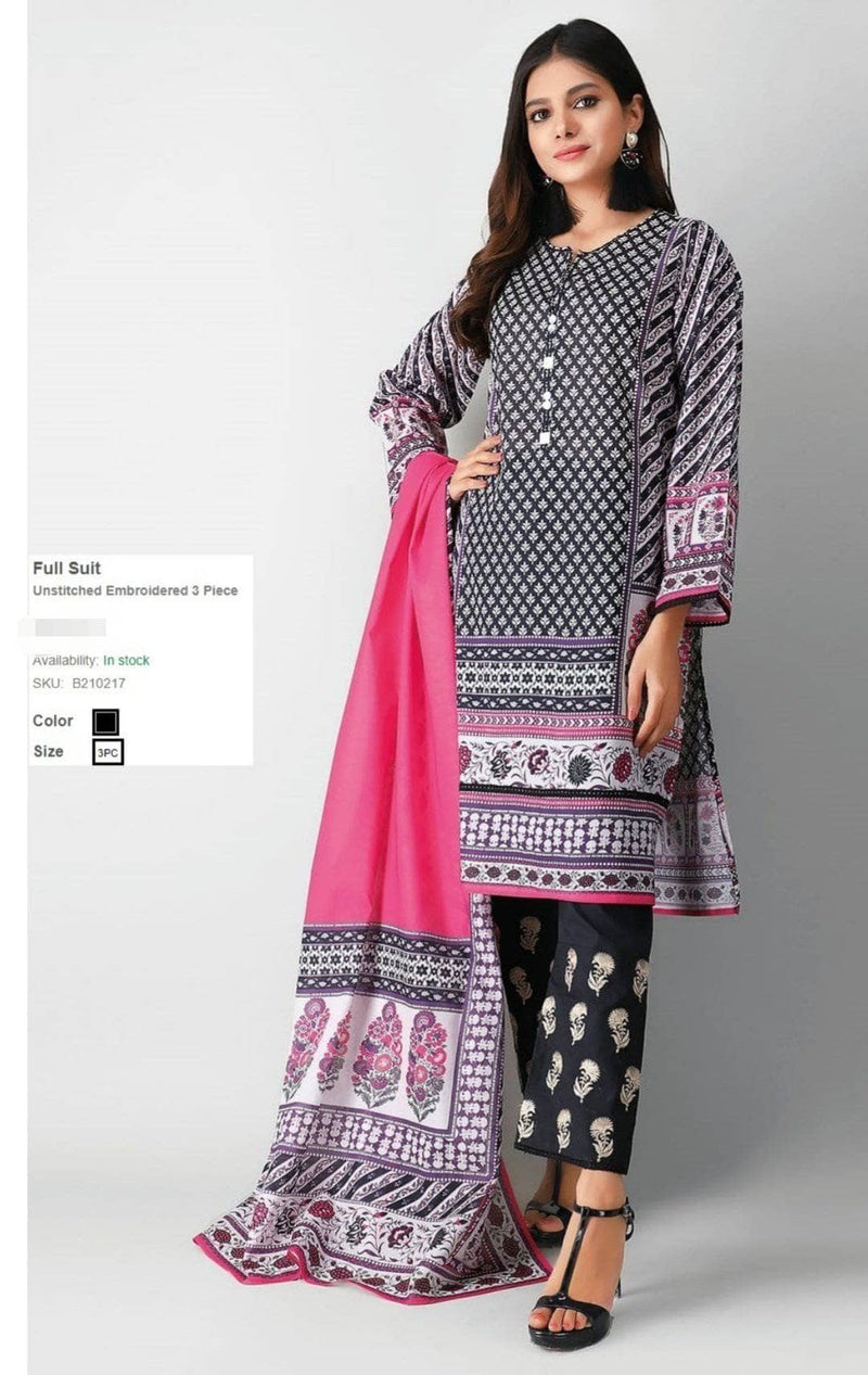 Khaadi Lawn/Kameez Dupatta Bottom/B210217