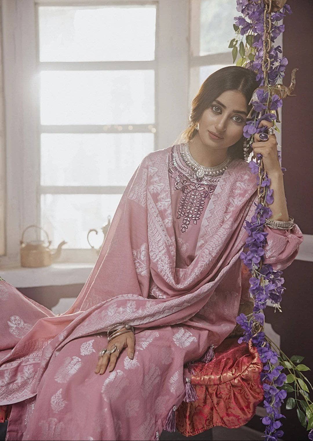 Cross Stitch Rimjhim Eid Lawn/MAAH ROO B