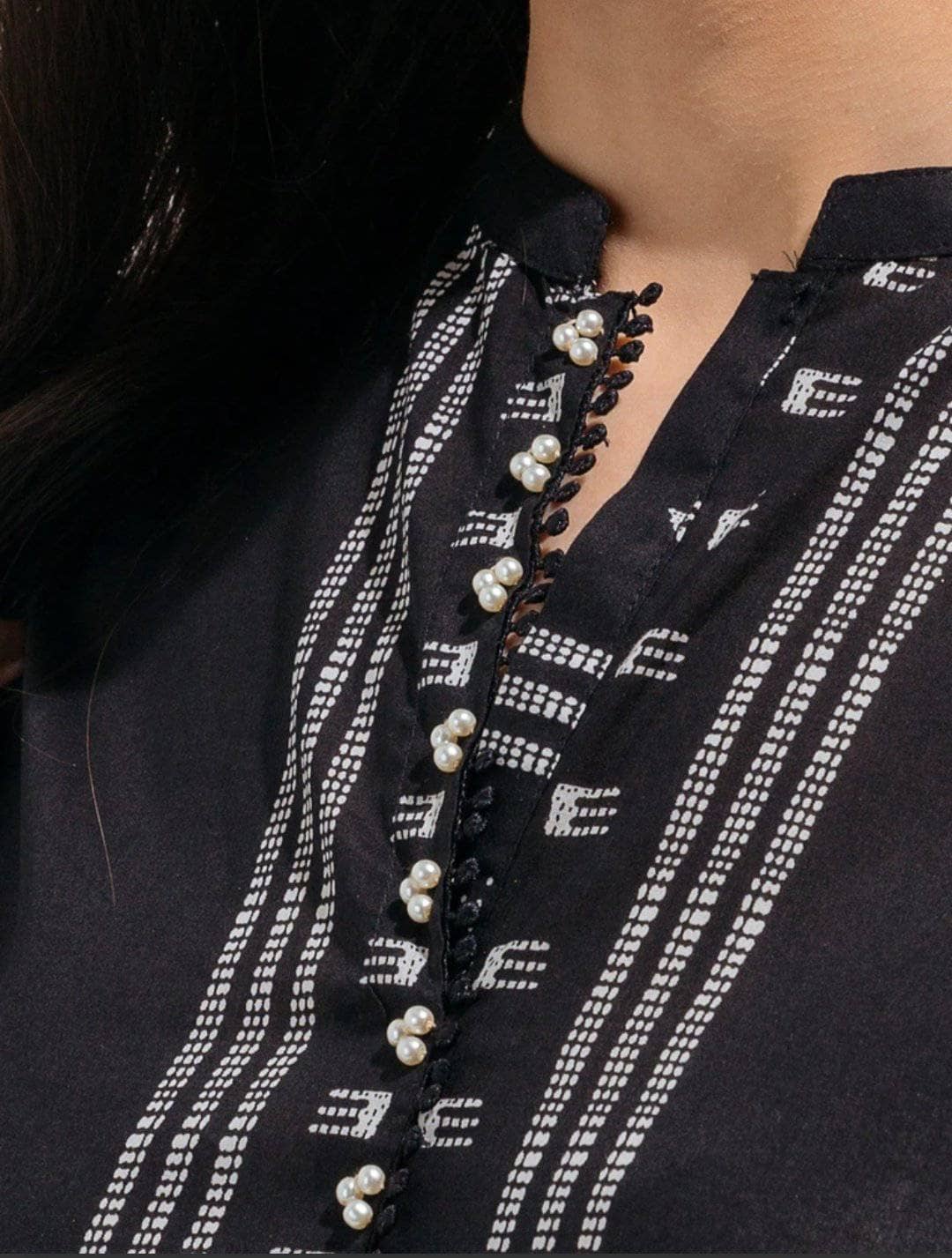 Beechtree Monochrome Lawn/Geometric Gem-Printed-3P