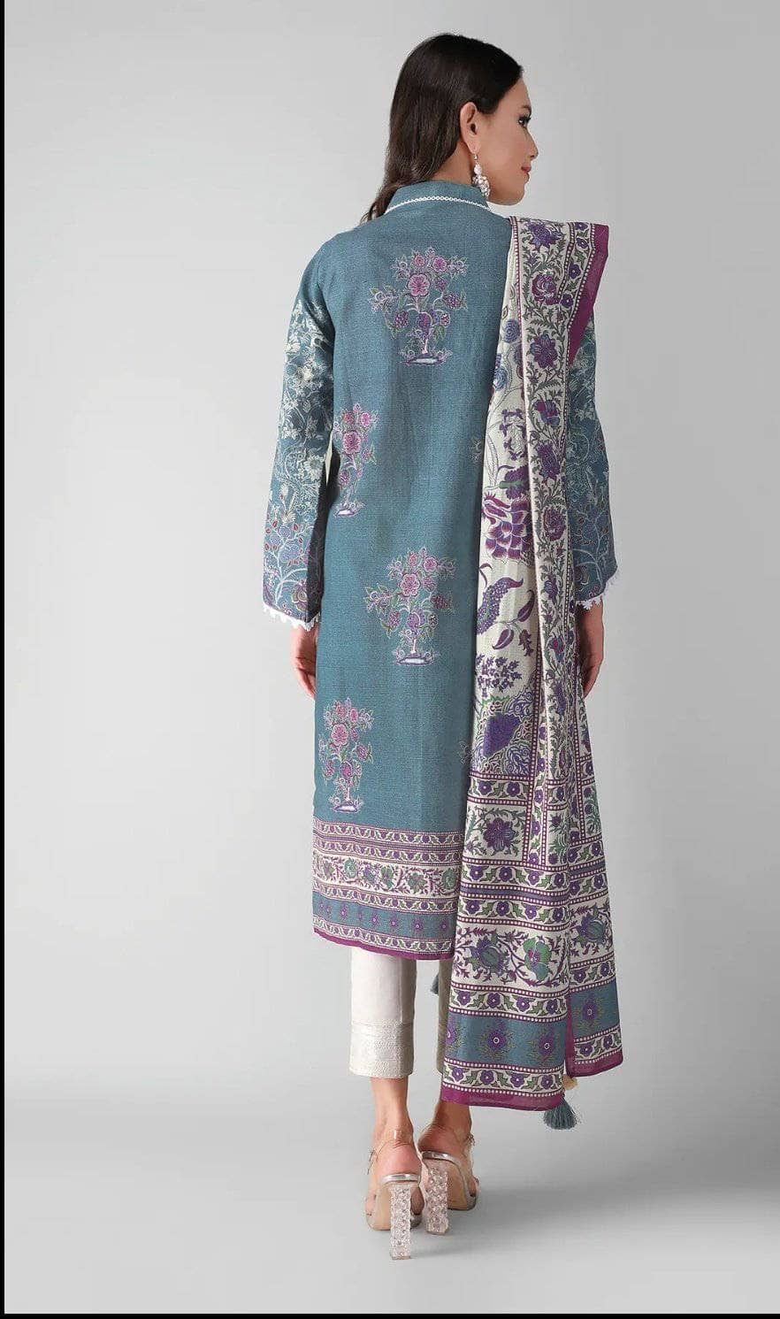 Khaadi Khaddar/Shirt Dupattaa/LLK21406