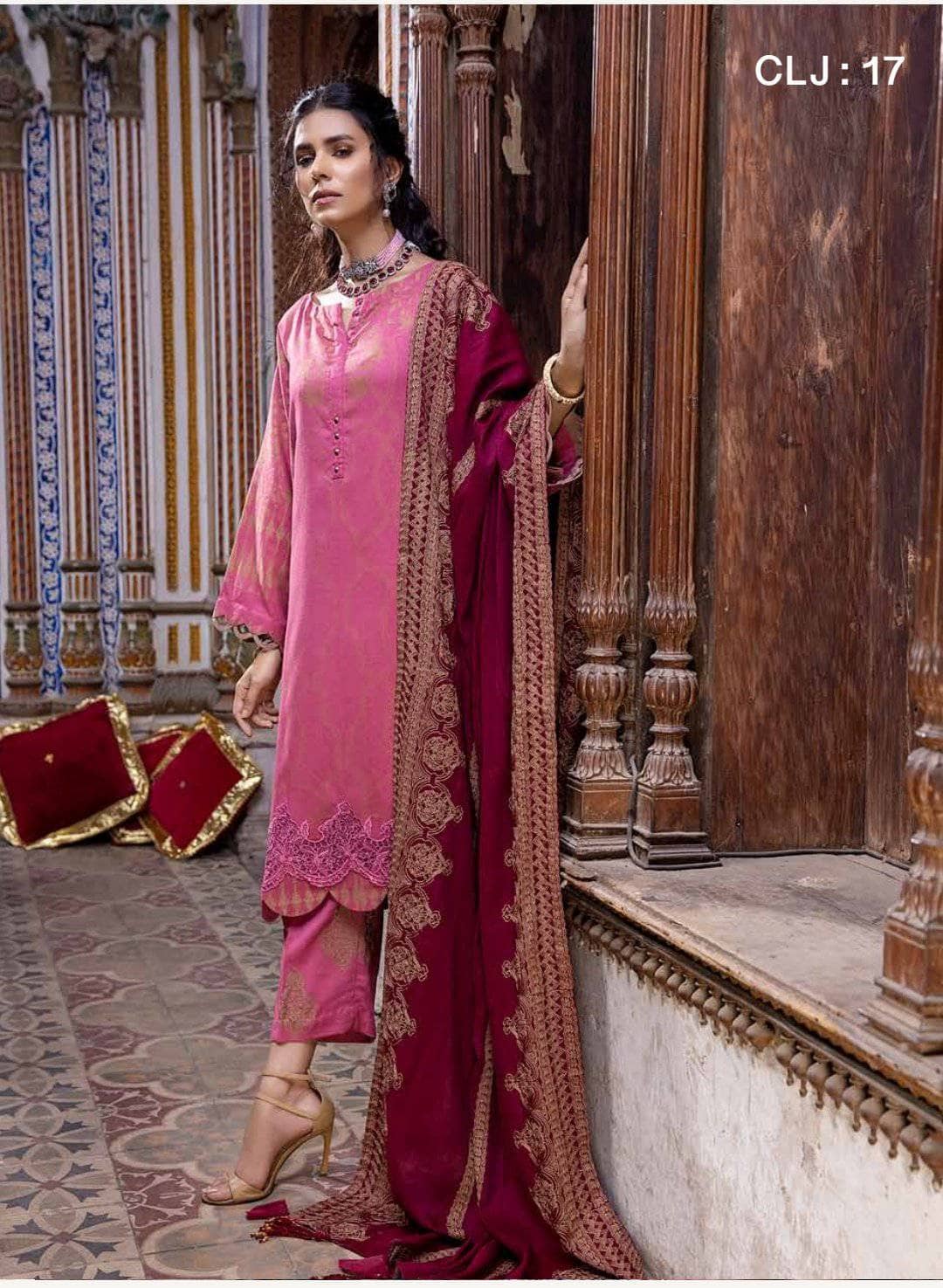 img_charizma_signature_leather_jacquard_woolen_shawl_awwal_boutique