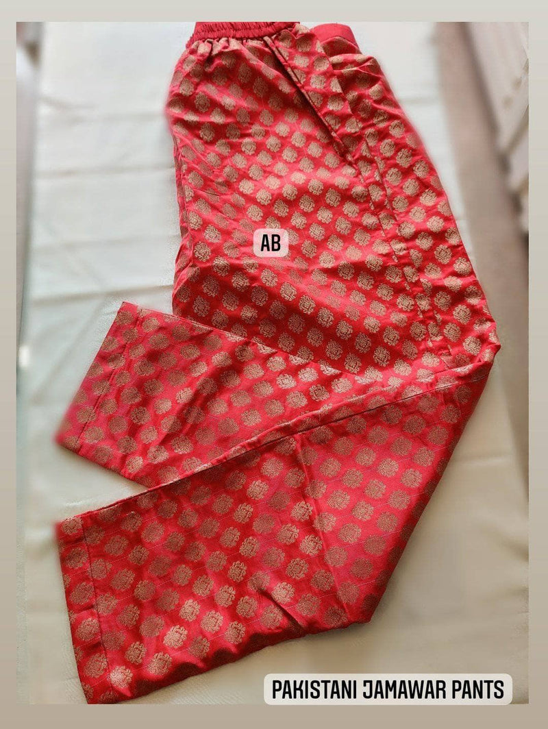 Red Pakistani Cotton Pant at best price in New Delhi | ID: 21083637233