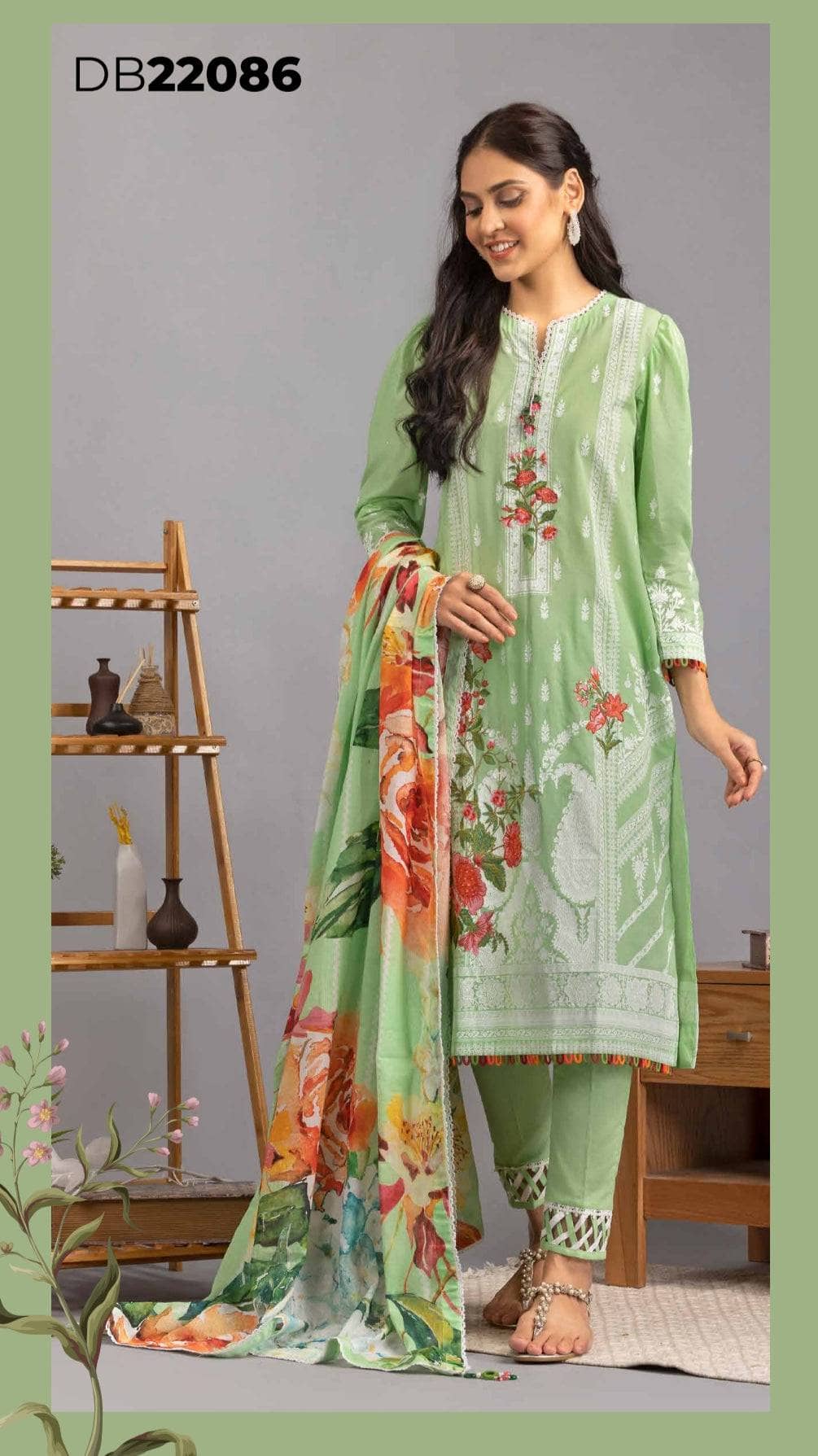 Restocked/Gul Ahmed Fleur/DB22086