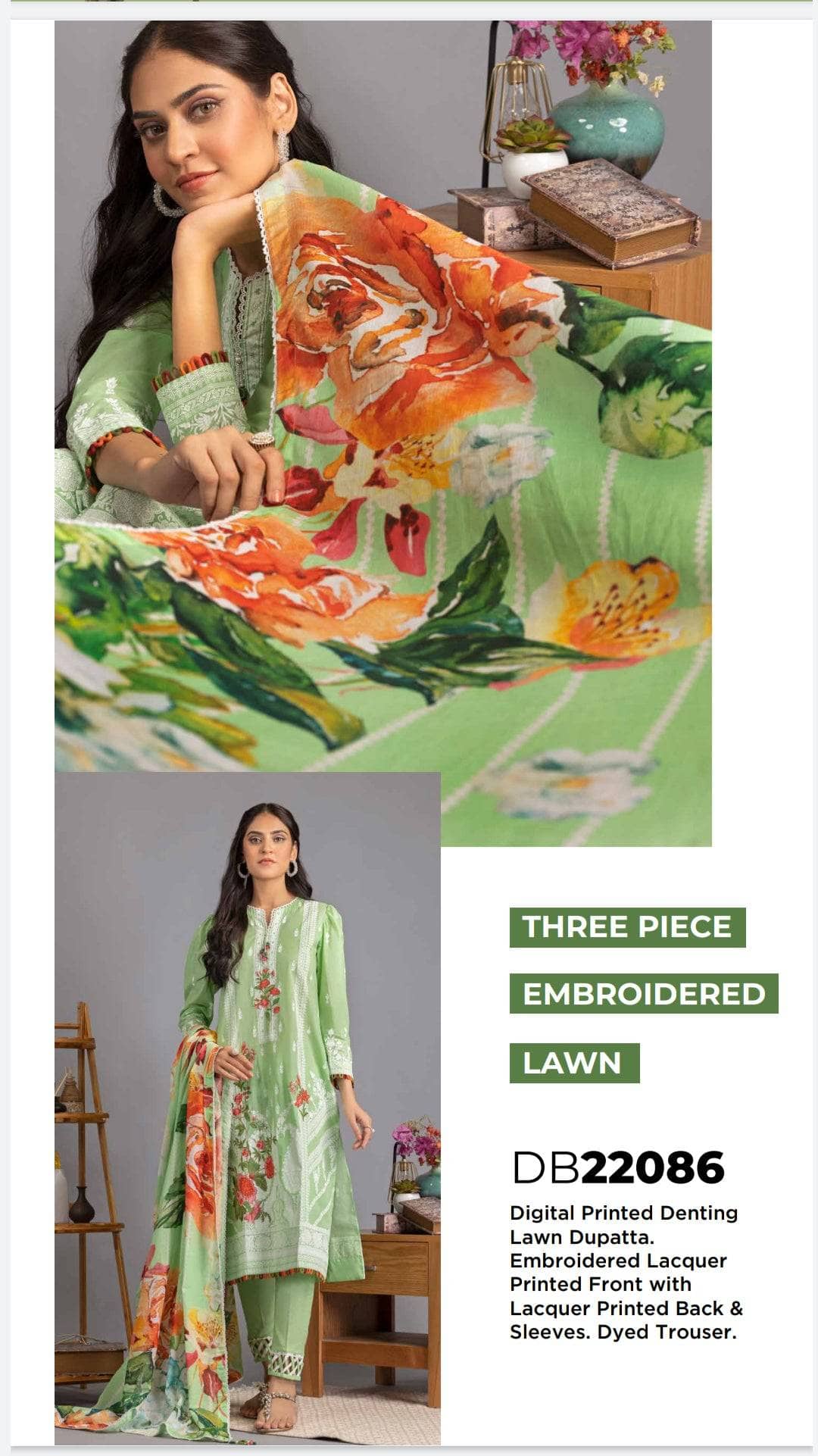 Restocked/Gul Ahmed Fleur/DB22086