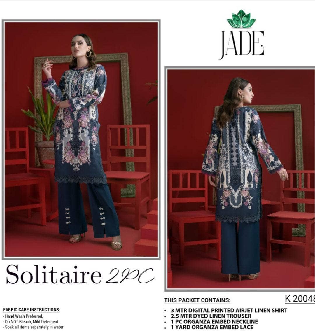 Jade Solitaire Linen