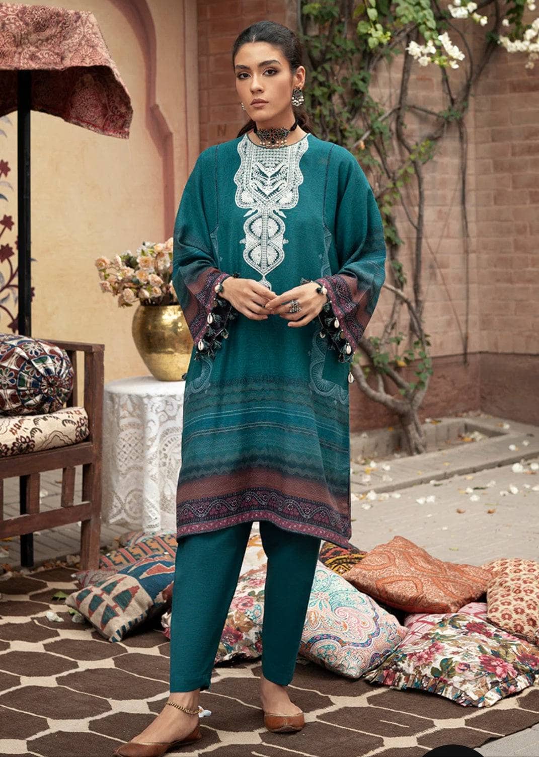 Cross Stitch Winter Edit 1/Speckle Forest-2PC- PRINTED LINEN