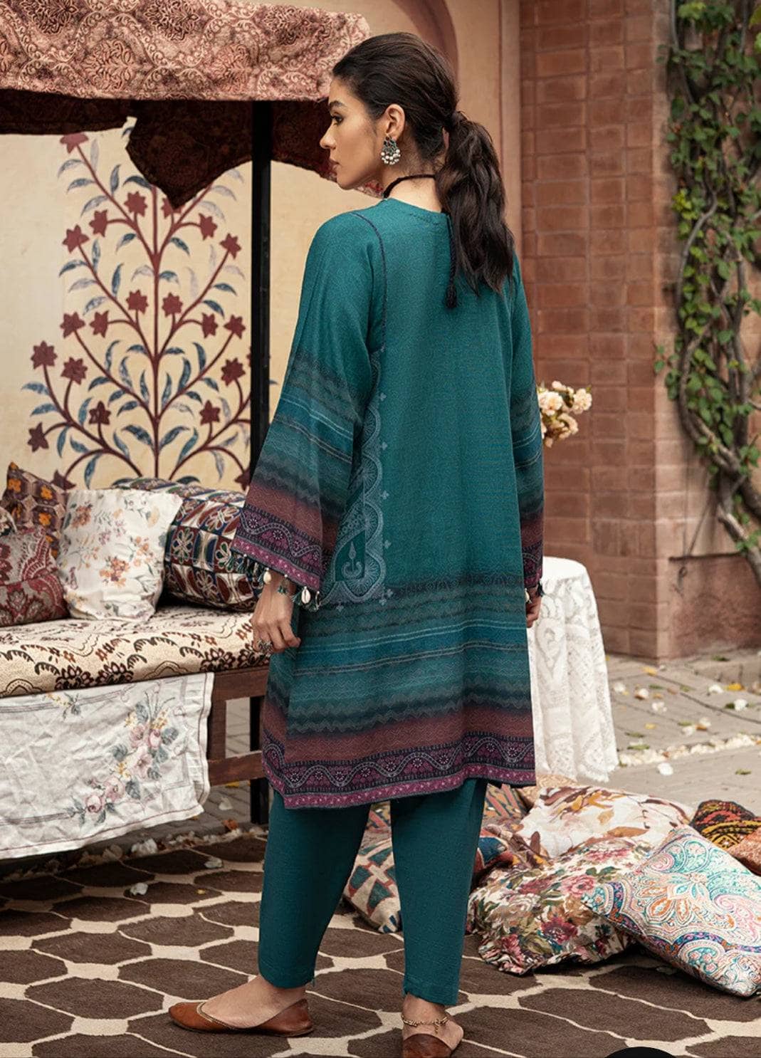 Cross Stitch Winter Edit 1/Speckle Forest-2PC- PRINTED LINEN