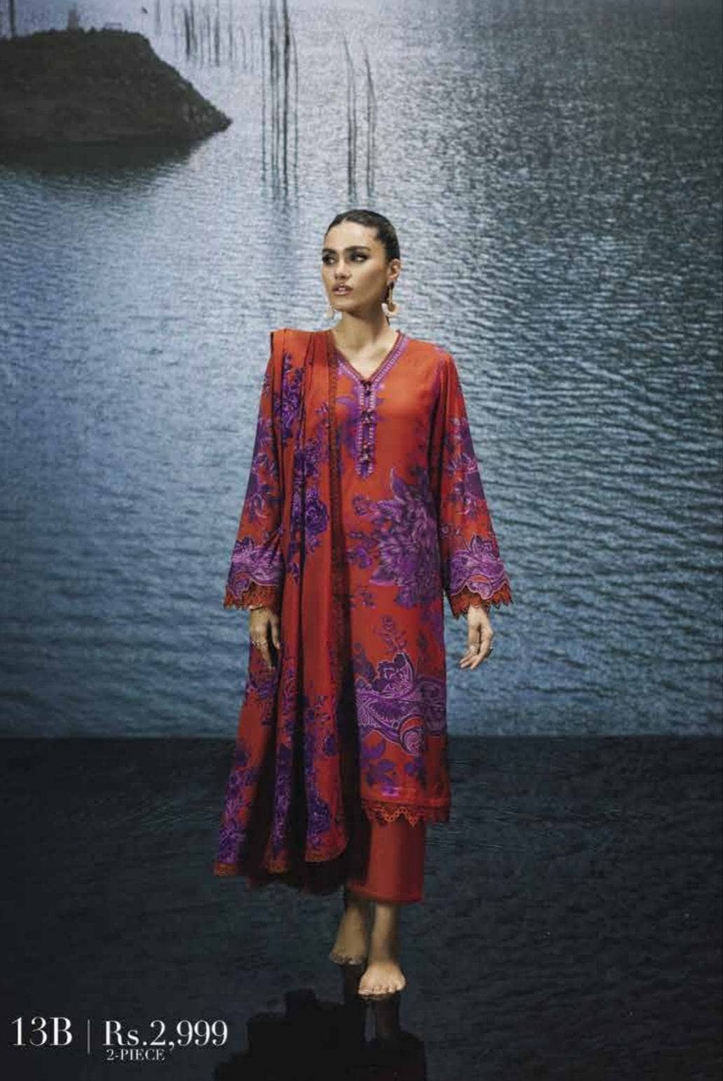 Sana Safinaz Mahay Winter/2 Pc/Shirt Dupatta/13 B