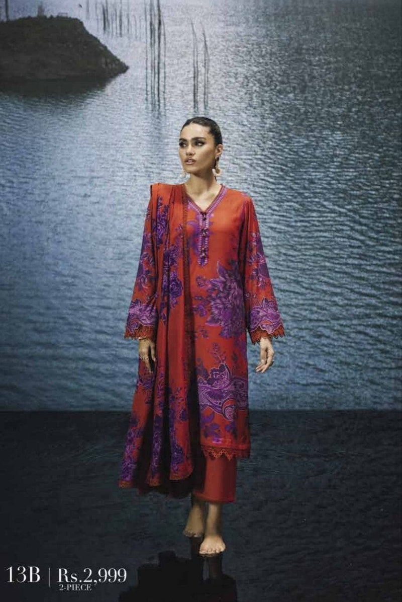 Sana Safinaz Mahay Winter/2 Pc/Shirt Dupatta/13 B