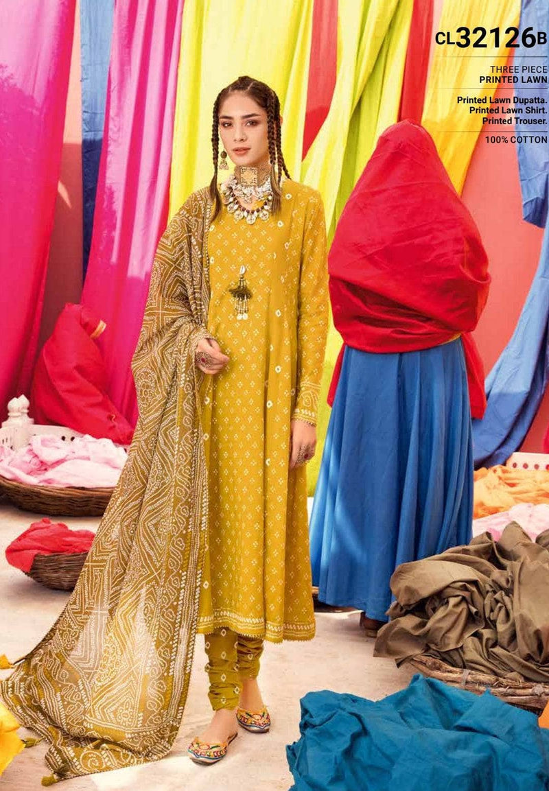 Gul Ahmed Chunari Lawn 23/CL32126B