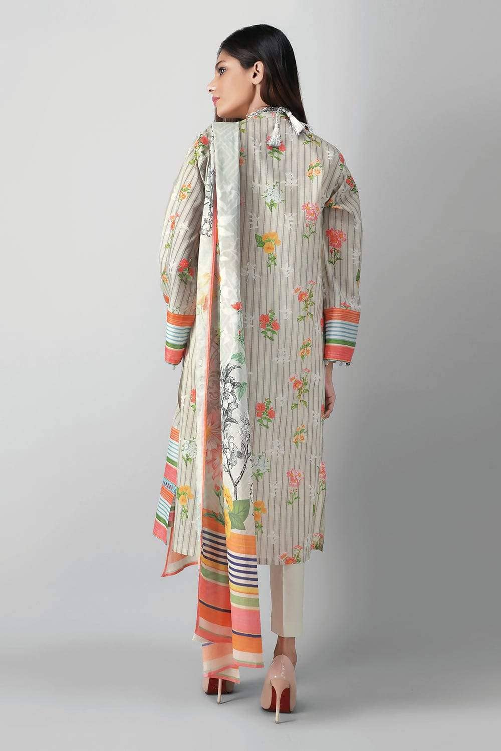 Restocked/Khaadi Lawn/Kameez Dupatta Bottom/A21236