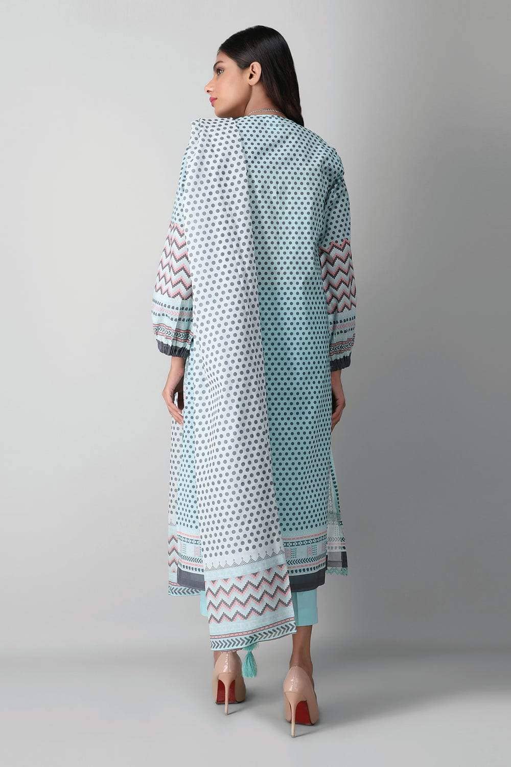 Khaadi Lawn/Kameez Dupatta Bottom/A21272