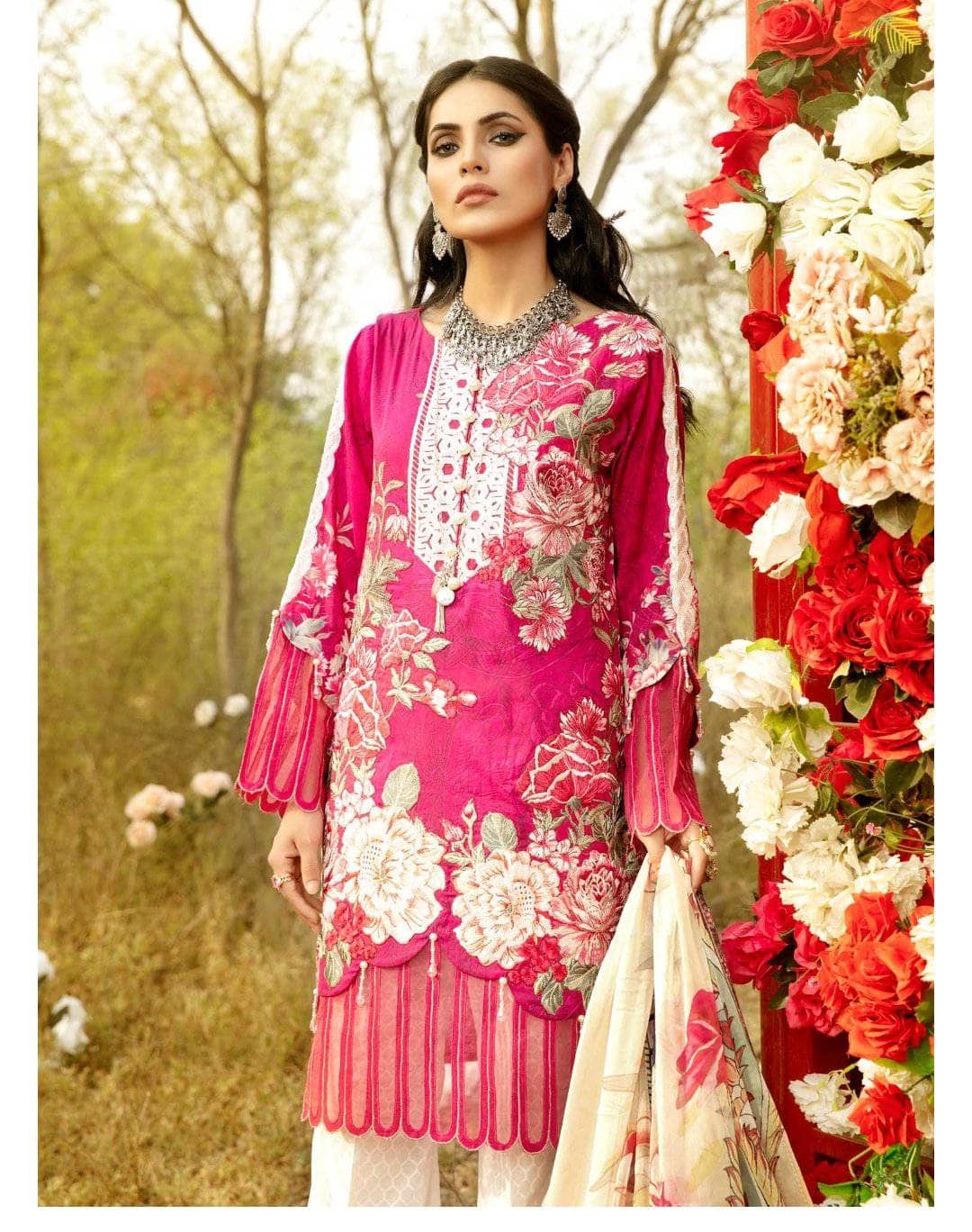 Adans Libas La Rose Lawn Pakistani Suits Adans Libas La Rose/Azalea