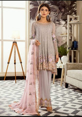 Afrozeh Voyage De Lamoure Chiffon/08-Floraison Ciel - AWWALBOUTIQUE