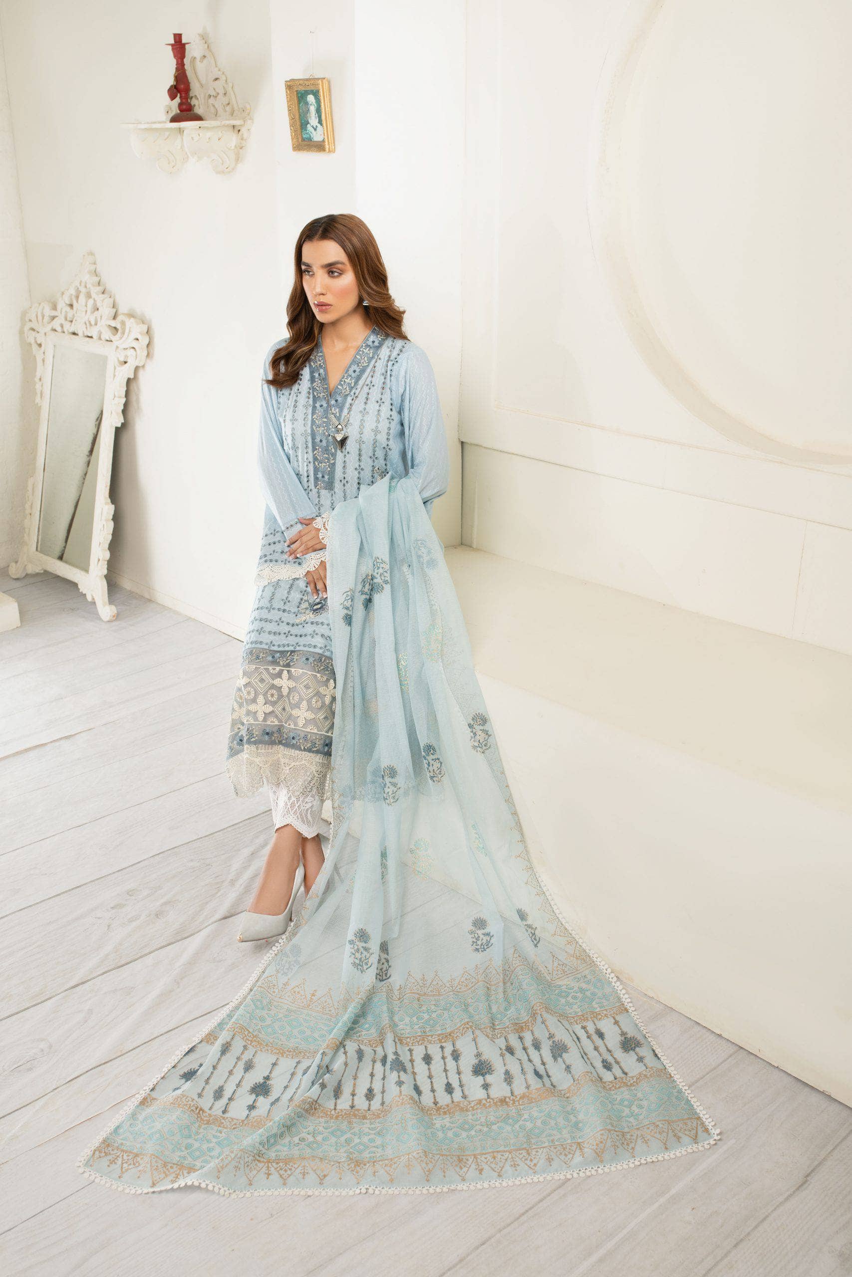 Ajr Couture Alif by Ajr Couture Restocked/Alif by Ajr Couture/Premium Pret Vol 2/Azure