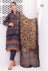 Al Zohaib Lawn Pakistani Suit Al Zohaib Colours/Printed Lawn/Bamber Chiffon Dupatta