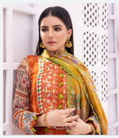 Al Zohaib Lawn Pakistani Suit Al Zohaib Colours/Printed Lawn/Bamber Chiffon Dupatta