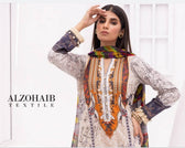 Al Zohaib Lawn Pakistani Suit Al Zohaib Colours/Printed Lawn/Bamber Chiffon Dupatta