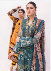 Al Zohaib Lawn Pakistani Suit Al Zohaib Colours/Printed Lawn/Bamber Chiffon Dupatta