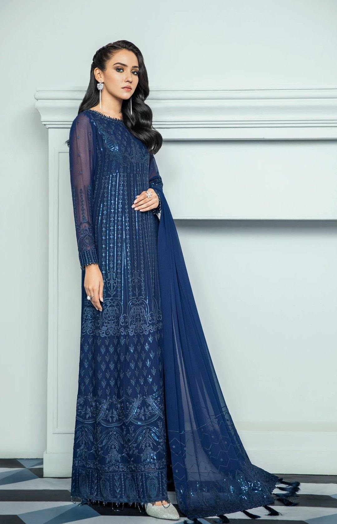 Alizeh Embroidered Chiffon/Vol 3/Mahout - AWWALBOUTIQUE