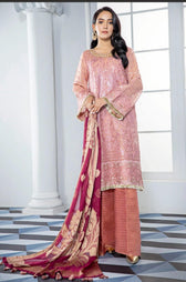 Alizeh Embroidered Chiffon/Vol 3/Sohneri - AWWALBOUTIQUE
