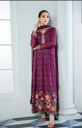 Alizeh Embroidered Chiffon/Vol 3/Zhaleh - AWWALBOUTIQUE