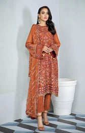 Alizeh Embroidered Chiffon/Vol 3/Shideh - AWWALBOUTIQUE