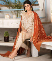 Amna Sohail Gold Star Banarsi Lawn/Tawakkal/ASJ 1115 - AWWALBOUTIQUE