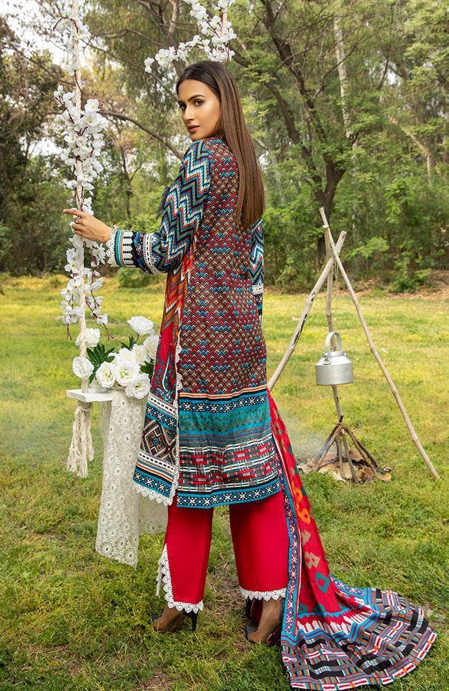 Anum Lawn Pakistani Suit Anum Lawn by Al Zohaib Textiles/Daily Wear