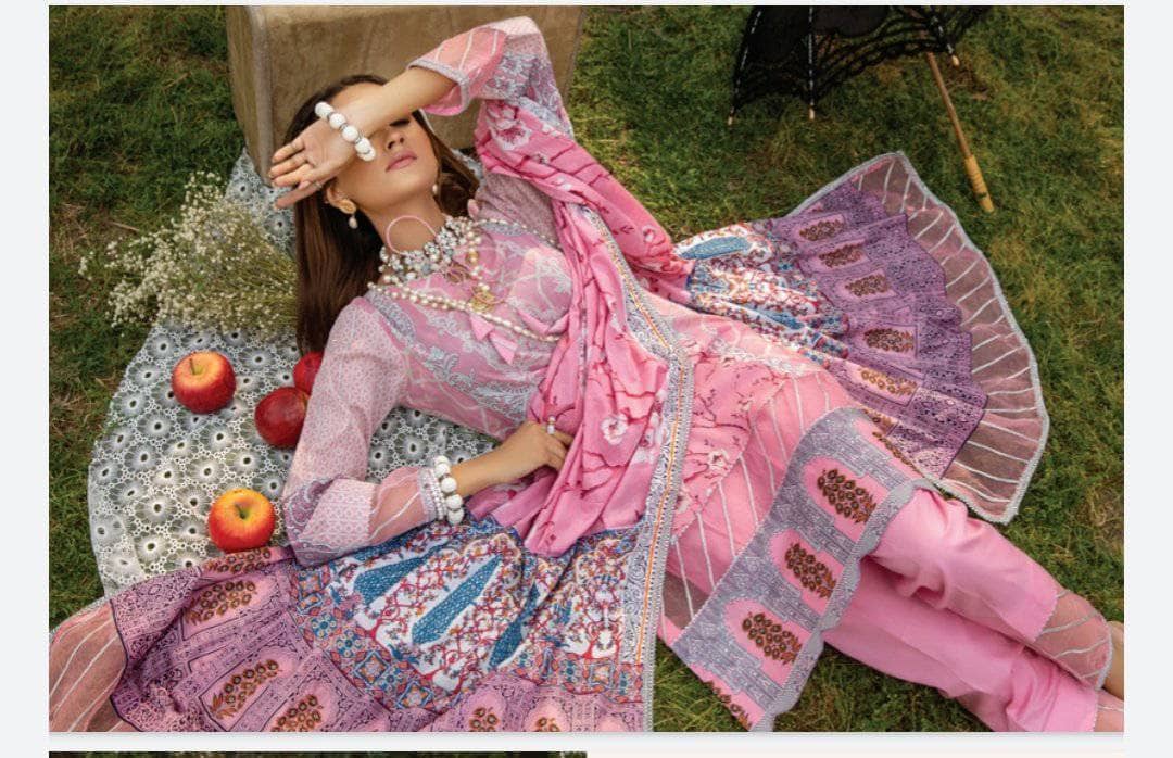 Anum Lawn Pakistani Suit Anum Lawn by Al Zohaib Textiles/Daily Wear