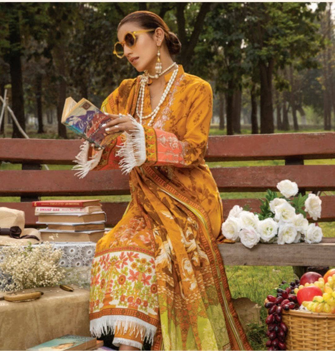 Anum Lawn Pakistani Suit Anum Lawn by Al Zohaib Textiles/Daily Wear