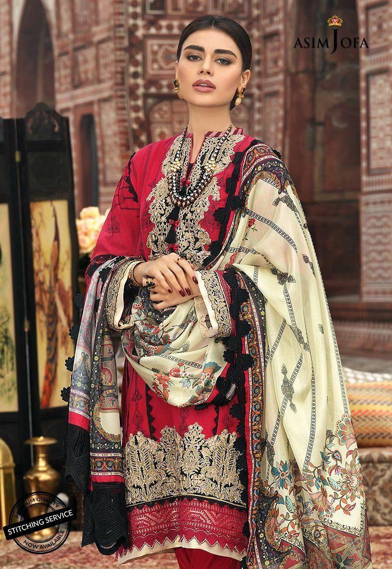 Asim Jofa Luxury Lawn/AJL 1A - AWWALBOUTIQUE