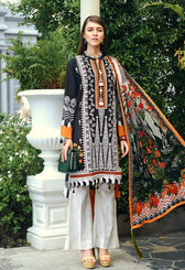 Auj Fleur De Luxe Lawn/D 09 - AWWALBOUTIQUE