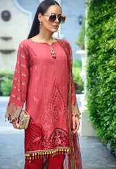 Auj Fleur De Luxe Lawn/D 13 - AWWALBOUTIQUE