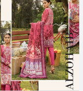 AWWALBOUTIQUE Lawn Pakistani Suit Anum Lawn by Al Zohaib Textiles/Daily Wear