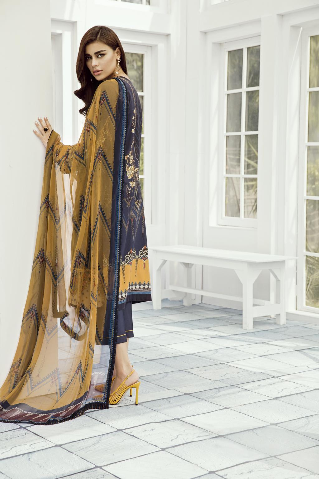 Baroque Fuchsia Lawn Collection Vol-2 2019 – Bellflower