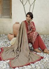Baroque Winter Pakistani Suits Baroque Khaddar 21/07/Sandy