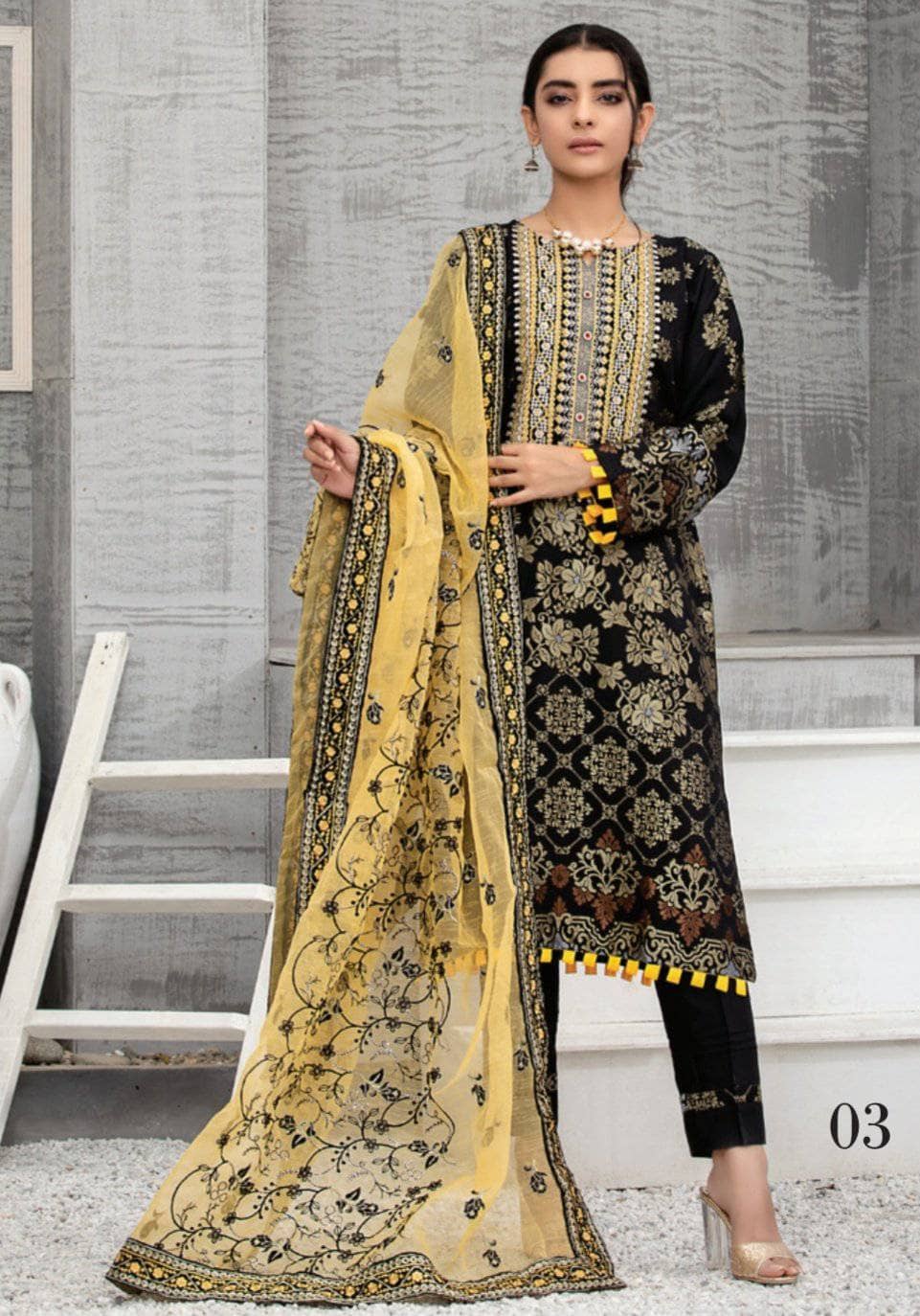 Baroque Winter Pakistani Suits MTF Tarannum Viscose Jacquard/03
