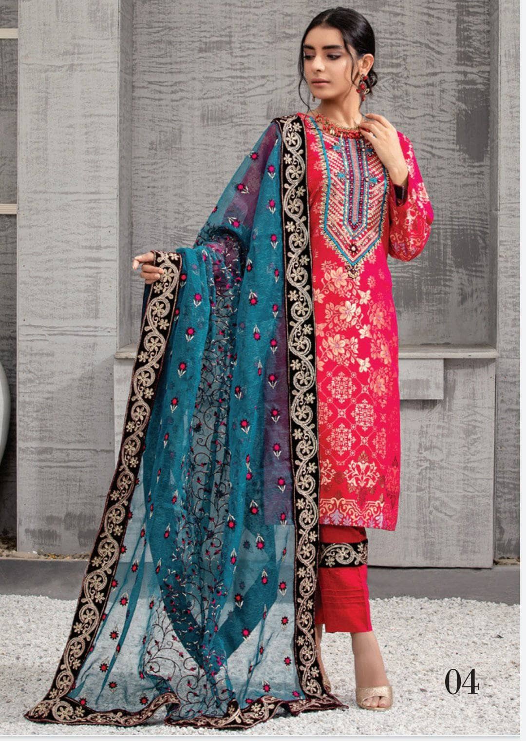 Baroque Winter Pakistani Suits MTF Tarannum Viscose Jacquard/04