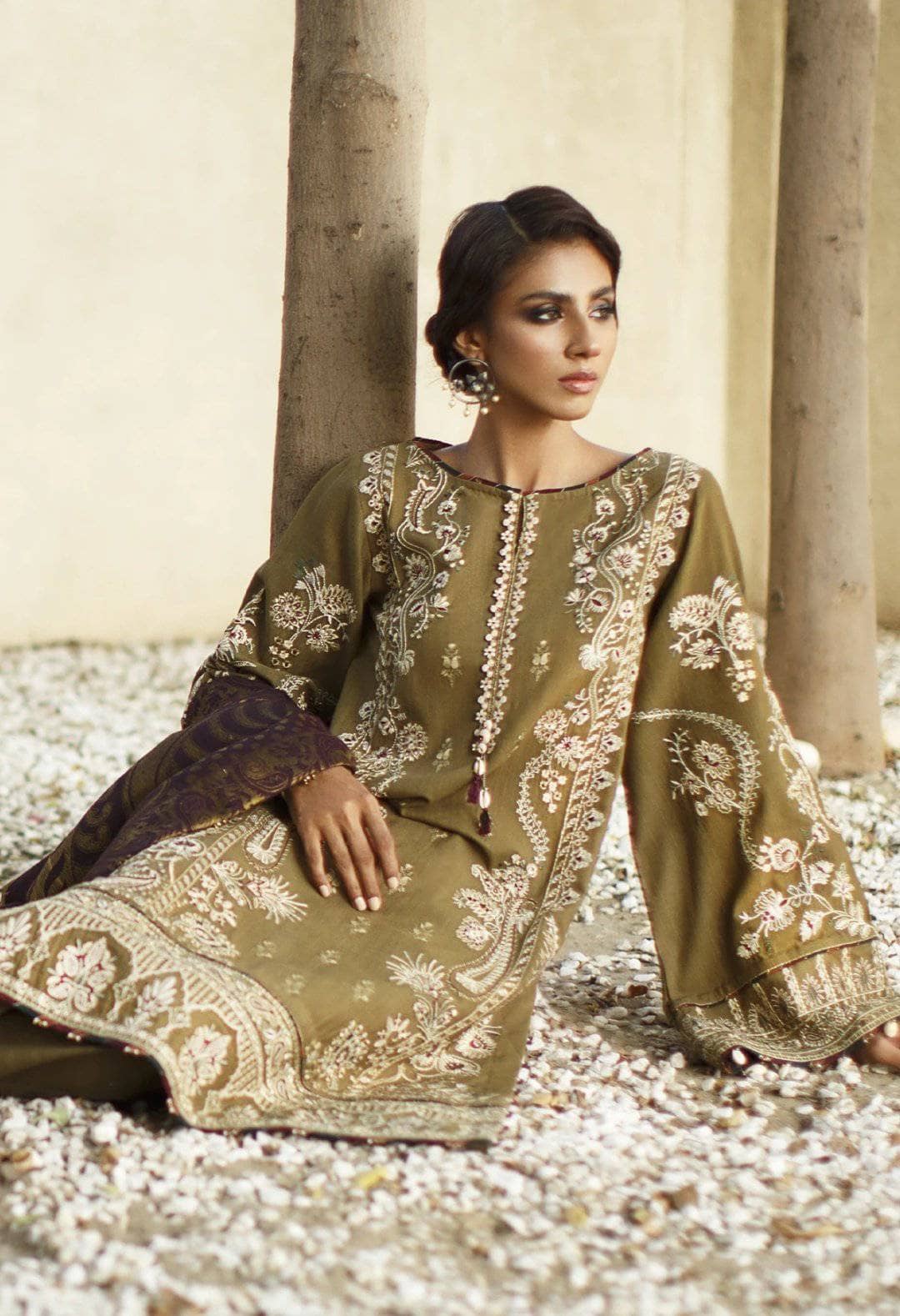 Baroque Winter Pakistani Suits Restocked/Baroque Khaddar 21/Sycamora/10