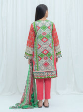 Beechtree Lawn 2021/Coral Sorbet -Embroidered-2Pc