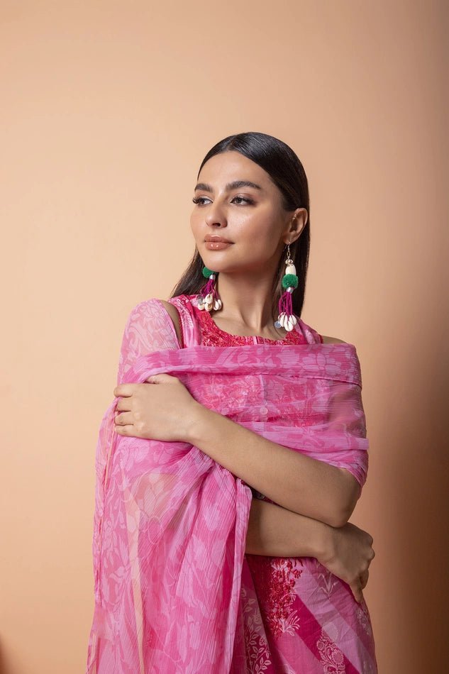 Khaadi Lawn 22/3 Pc/Shirt Dupatta Bottom/BLA22207