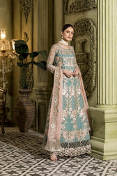 Caspara Chiffon Pakistani Suits Caspara Luxury Chiffon/TANNIN