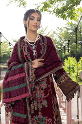 img_charizma_leather_peach_velvet_shawl_awwal_boutique