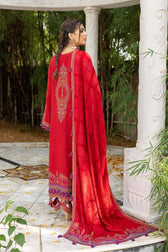 img_charizma_leather_peach_velvet_shawl_awwal_boutique