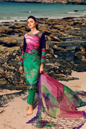 charizma festive Lawn Pakistani Suits Restocked/Charizma Combination Chapter 1/Parakeet Suave CC-40
