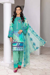 Charizma Naranji/Embroidered Chiffon Dupattas