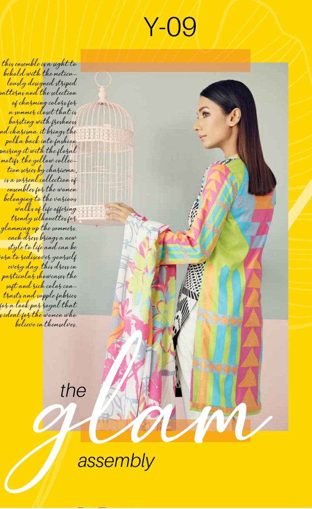 charizma Lawn Pakistani Suit Restocked/Charizma Yellow Series