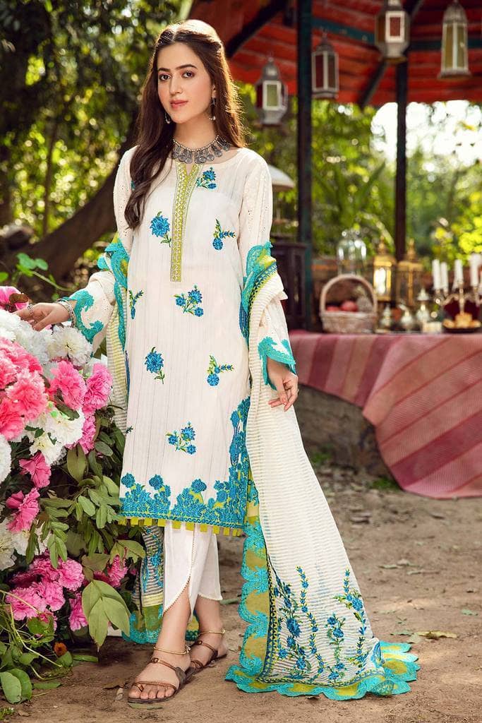 Charizma Lawn Pakistani Suits Charizma Baad E Naseem/Mint Splash EBL-06